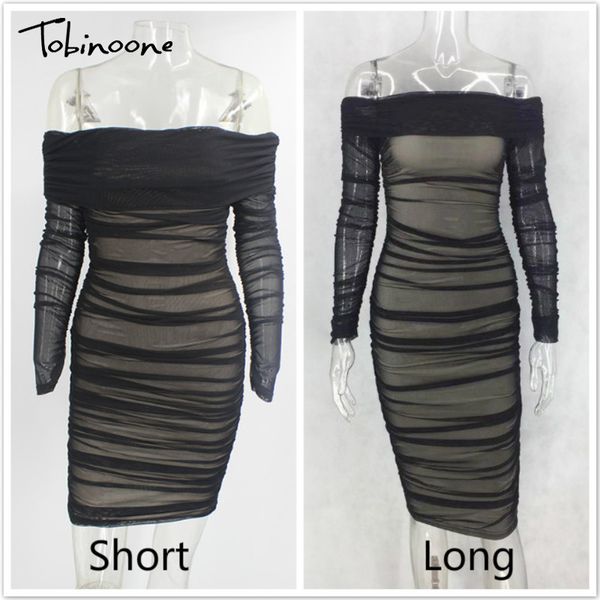 2021tobinoone double layer mesh party dress off shoulder elegant women dress ruched 2021 spring summer bodycon short dresses, Black;gray 
2021tobinoone double layer mesh party dress off shoulder elegant women dress ruched 2021 spring summer bodycon short dresses, Black;gray