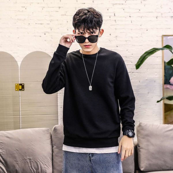 / men's tracksuits autumn winter pure white pullover leisure sports trend versatile sweater, Gray
/ men's tracksuits autumn winter pure white pullover leisure sports trend versatile sweater, Gray