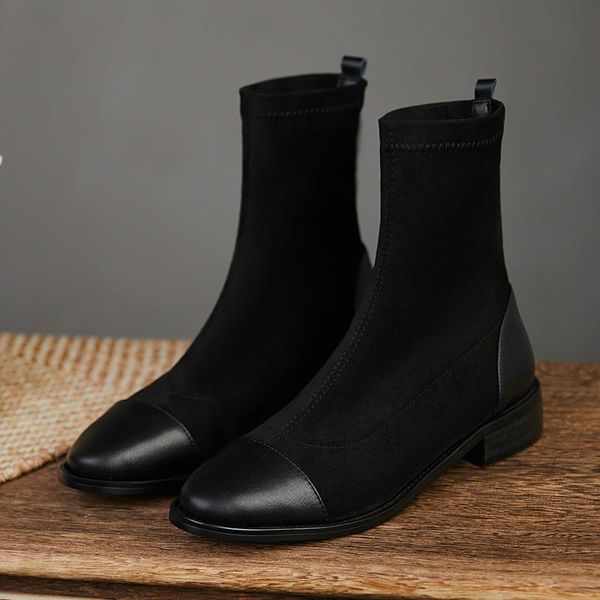 boots 2021 autumn stretch cow suede ring women 3cm chunky heels round toe ankle for shoes woman, Black
boots 2021 autumn stretch cow suede ring women 3cm chunky heels round toe ankle for shoes woman, Black