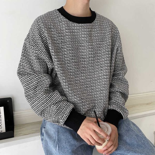autumn korean plaid hoodie men's fashion retro casual sweatshirt men streetwear wild loose hip-hop pullover hoodies mens m-xl p0811, Black
autumn korean plaid hoodie men's fashion retro casual sweatshirt men streetwear wild loose hip-hop pullover hoodies mens m-xl p0811, Black