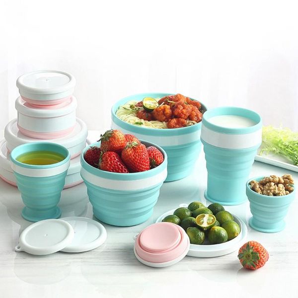 grade silicone folding bowl cup portable lunch container box travel outdoor dinnerware bowls
grade silicone folding bowl cup portable lunch container box travel outdoor dinnerware bowls