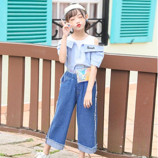 girls denim jeans fashion tassels wide leg pants for toddler pure cotton children clothes kids straight fall trousers, Blue
girls denim jeans fashion tassels wide leg pants for toddler pure cotton children clothes kids straight fall trousers, Blue