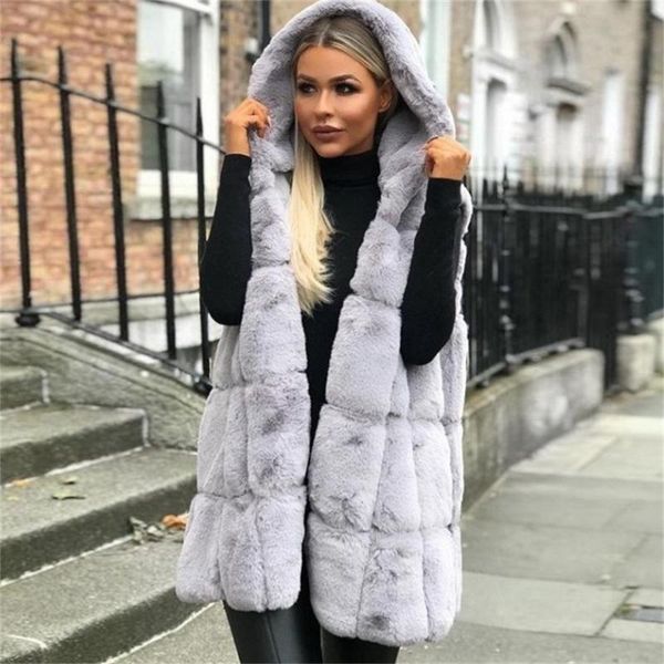 women's fur & faux hooded vest jacket solid mid long coat female sleeveless keep warm autumn and winter cardigan clothes, Black
women's fur & faux hooded vest jacket solid mid long coat female sleeveless keep warm autumn and winter cardigan clothes, Black