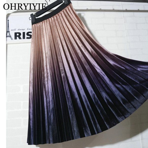 skirts ohryiyie gradient velvet women 2021 autumn winter high waist pleated skirt ladies fashion elegant long midi female, Black
skirts ohryiyie gradient velvet women 2021 autumn winter high waist pleated skirt ladies fashion elegant long midi female, Black