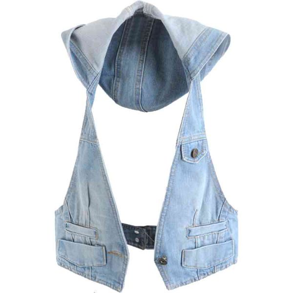 women's vests korean fashion hooded summer waistcoat denim vest women halter sleeveless jean jacket female slim plus size 3x, Black;white
women's vests korean fashion hooded summer waistcoat denim vest women halter sleeveless jean jacket female slim plus size 3x, Black;white