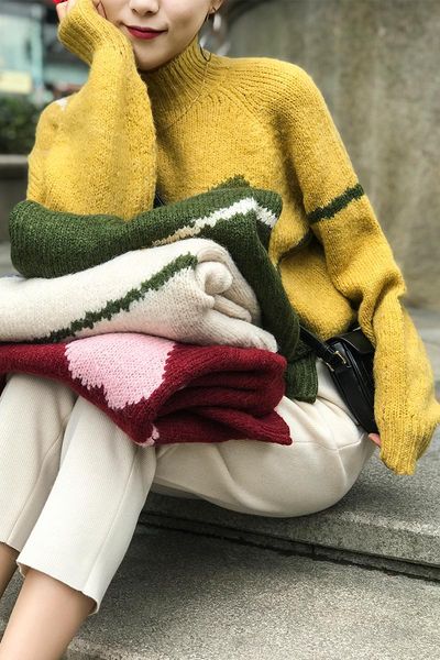 women's sweaters women sweater 2021autumn and winter love painted lines loose hood thick rod needle shape wool, White;black
women's sweaters women sweater 2021autumn and winter love painted lines loose hood thick rod needle shape wool, White;black