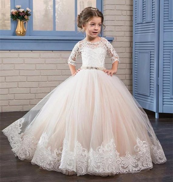 girl's dresses princess white flower girl sheer neck half sleeves first communion dress birthday girls pageant gown, Red;yellow
girl's dresses princess white flower girl sheer neck half sleeves first communion dress birthday girls pageant gown, Red;yellow