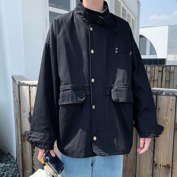 men's jackets mens fashion clothes trends korean style hip hop cargo techwear coats casual male's clothing harajuku high street, Black;brown
men's jackets mens fashion clothes trends korean style hip hop cargo techwear coats casual male's clothing harajuku high street, Black;brown
