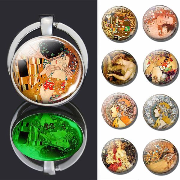 keychains retro klimt luminous double face keychain france art oil painting klimt's kiss glass cabochon jewelry keyring lover key chain, Silver
keychains retro klimt luminous double face keychain france art oil painting klimt's kiss glass cabochon jewelry keyring lover key chain, Silver