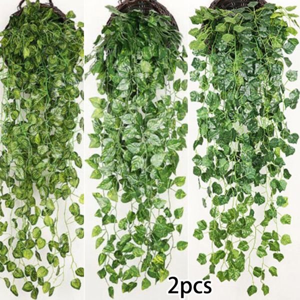 decorative flowers & wreaths 2pcs artificial ivy leaf trailing vine fake foliage flower hanging garland plant home household decoration
decorative flowers & wreaths 2pcs artificial ivy leaf trailing vine fake foliage flower hanging garland plant home household decoration
