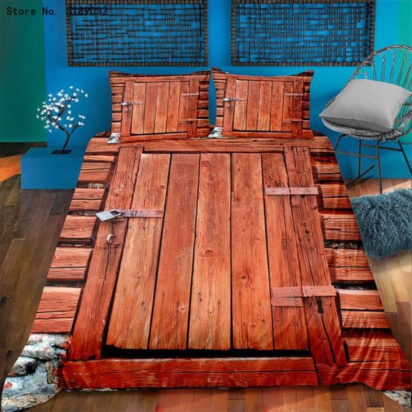bedding sets retro duvet cover set wooden door 2/3 piece antique bed 3d printed quilt single double
bedding sets retro duvet cover set wooden door 2/3 piece antique bed 3d printed quilt single double