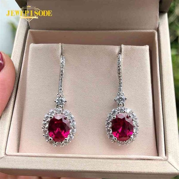 jewepisode trend ruby drop earrings for women solid 925 sterling silver wedding fine jewelry gift 210625, Golden;silver
jewepisode trend ruby drop earrings for women solid 925 sterling silver wedding fine jewelry gift 210625, Golden;silver
