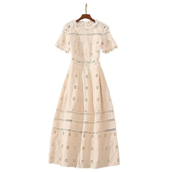 casual dresses see through hollow out flower patterns embroidered kawaii dress beige crochet round neck short sleeved midi drape, Black;gray
casual dresses see through hollow out flower patterns embroidered kawaii dress beige crochet round neck short sleeved midi drape, Black;gray