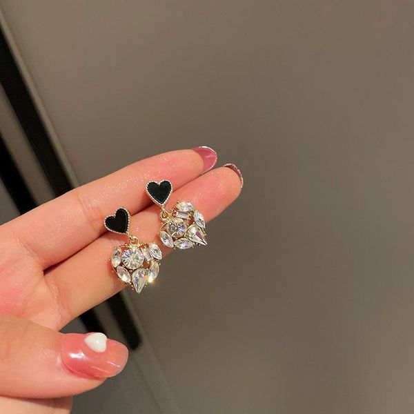 stud qwc luxury crystal love heart earrings for women cute simple girl birthday gifts party dating trendy ear jewelry, Golden;silver
stud qwc luxury crystal love heart earrings for women cute simple girl birthday gifts party dating trendy ear jewelry, Golden;silver