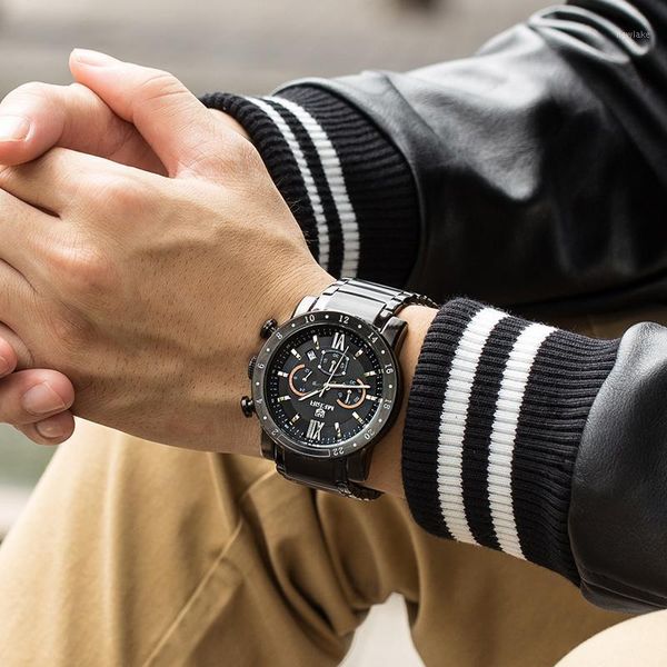 wristwatches megir chronograph mens watches fashion brand clocks leather strap calander quartz men male watch military army sport clock, Slivery;brown
wristwatches megir chronograph mens watches fashion brand clocks leather strap calander quartz men male watch military army sport clock, Slivery;brown