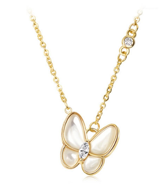 chains 316l stainless steel flower trace super fairy butterfly necklace short temperament, Silver
chains 316l stainless steel flower trace super fairy butterfly necklace short temperament, Silver
