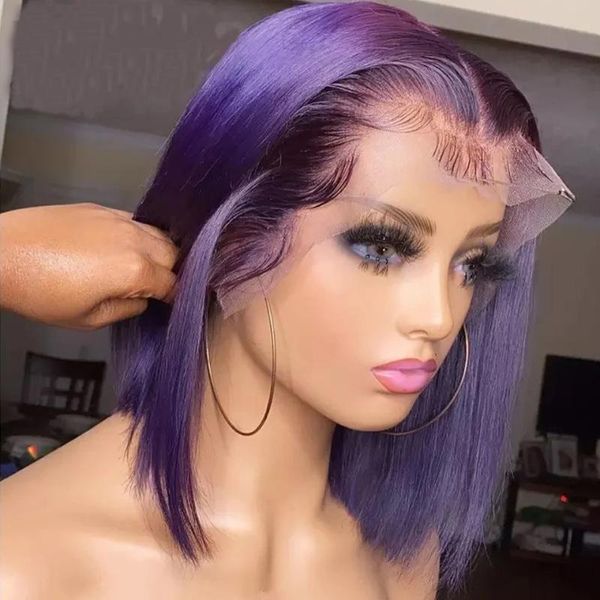 synthetic wigs purple short cut bob lace front wig for black women heat resistant straight babyhair natural hairline glueless cosplay
synthetic wigs purple short cut bob lace front wig for black women heat resistant straight babyhair natural hairline glueless cosplay