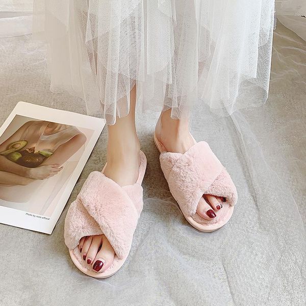 slippers warm fluffy women cozy faux fur cross indoor floor slides flat soft furry shoes ladies female celebrities flip flops, Black
slippers warm fluffy women cozy faux fur cross indoor floor slides flat soft furry shoes ladies female celebrities flip flops, Black