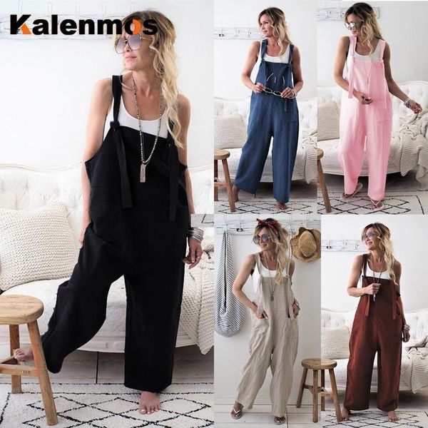 women's jumpsuits & rompers kalenmos plus size jumpsuit women spring summer solid casual slim overalls long romper ropa loose work trac, Black;white
women's jumpsuits & rompers kalenmos plus size jumpsuit women spring summer solid casual slim overalls long romper ropa loose work trac, Black;white