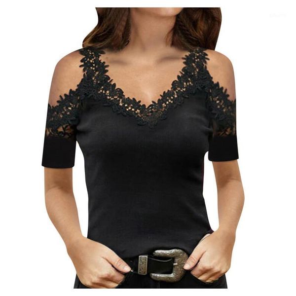 women t-shirts spring summer off shoulder style commuting pullover v-neck lace bottoming sudadera mujer #t2g women's t-shirt, White
women t-shirts spring summer off shoulder style commuting pullover v-neck lace bottoming sudadera mujer #t2g women's t-shirt, White