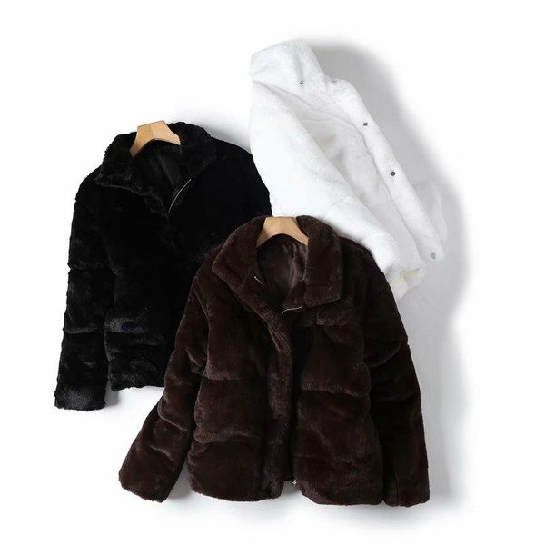 women's fur & faux 2021 winter arrival korean style elegant light luxury temperament warm coat, Black
women's fur & faux 2021 winter arrival korean style elegant light luxury temperament warm coat, Black