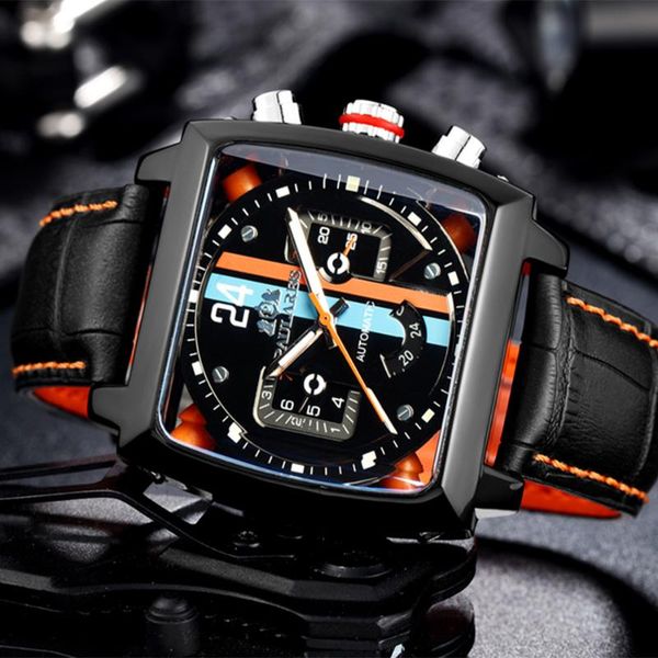 wristwatches watches for men tonneau automatic mechanical tourbillon watch stainless steel business clock, Slivery;brown
wristwatches watches for men tonneau automatic mechanical tourbillon watch stainless steel business clock, Slivery;brown