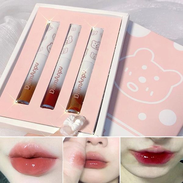lip gloss 3pcs/set watery lipstick shinny nourish moisturizing professional makeup long lasting waterproof lips maquiagem
lip gloss 3pcs/set watery lipstick shinny nourish moisturizing professional makeup long lasting waterproof lips maquiagem