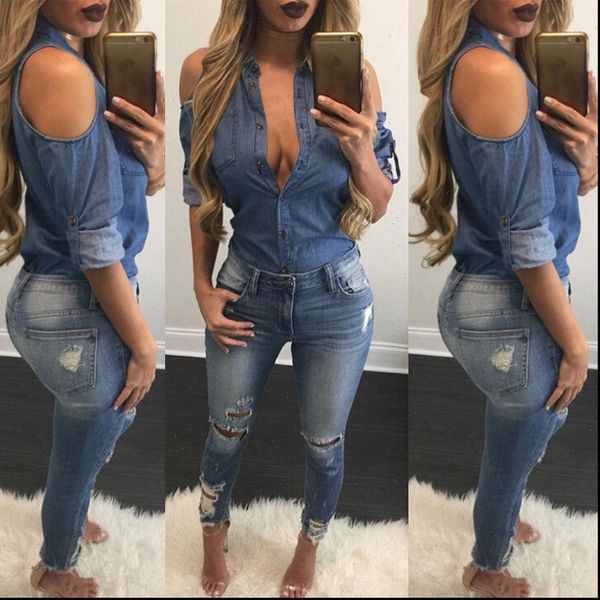 uk size 6 14arrival womens blouses spring summer charm blue jean denim vintage off shoulder long sleeve shirt blouse, White
uk size 6 14arrival womens blouses spring summer charm blue jean denim vintage off shoulder long sleeve shirt blouse, White