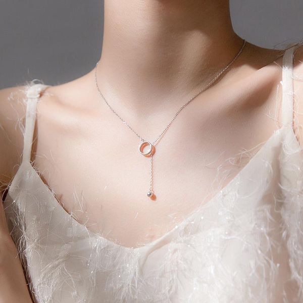 chains kik fashion jewelry circle pendant necklace simply deign silvery plating chain selling for girl lady gifts, Silver
chains kik fashion jewelry circle pendant necklace simply deign silvery plating chain selling for girl lady gifts, Silver