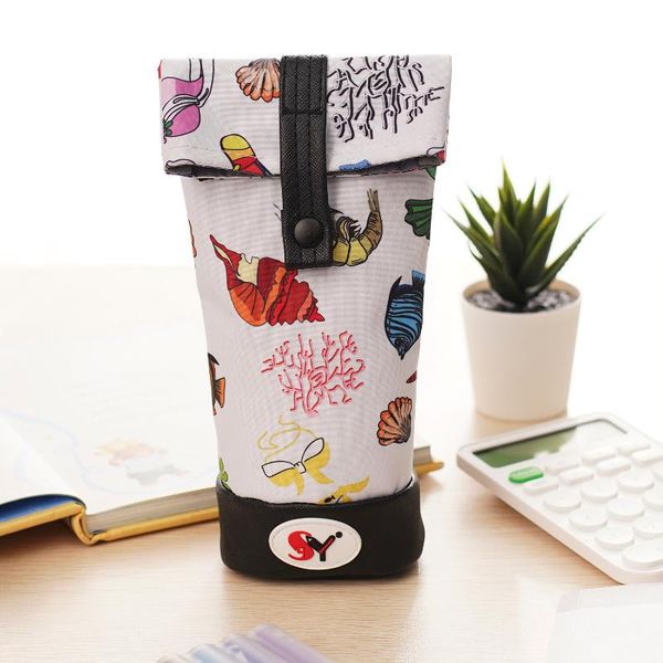 pencil bags magnetic button large capacity case kawaii marine organis pen bag standing holder school supplies for students kids gift
pencil bags magnetic button large capacity case kawaii marine organis pen bag standing holder school supplies for students kids gift