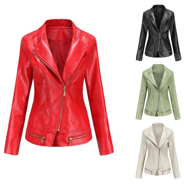 women's jackets spring autumn women short faux pu jacket slim fashion punk outwear motorcycle leather casual coat zipper, Black;brown
women's jackets spring autumn women short faux pu jacket slim fashion punk outwear motorcycle leather casual coat zipper, Black;brown