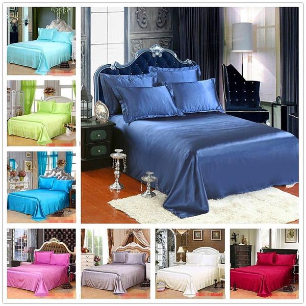 sheets & sets 1pcs luxury satin silk bed sheet solid mattress protector bedsheet white black flat silky queen king double
sheets & sets 1pcs luxury satin silk bed sheet solid mattress protector bedsheet white black flat silky queen king double