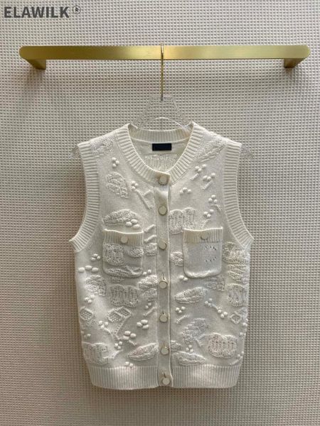 women's knits & tees high-end 84% cashmere cardigan sweater women embossing jacquard sleeveless casual lady autumn 2021, White
women's knits & tees high-end 84% cashmere cardigan sweater women embossing jacquard sleeveless casual lady autumn 2021, White