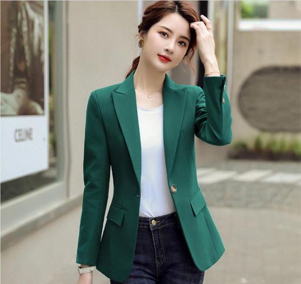 women's suits & blazers spring autumn womens elegant slim fit business suit jackets office lady wear female single button s177, White;black
women's suits & blazers spring autumn womens elegant slim fit business suit jackets office lady wear female single button s177, White;black