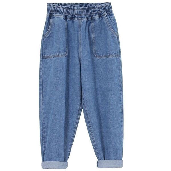 women's jeans woman pants elastic high waist loose radish plus-sized pantalones vaqueros mujer, Blue
women's jeans woman pants elastic high waist loose radish plus-sized pantalones vaqueros mujer, Blue