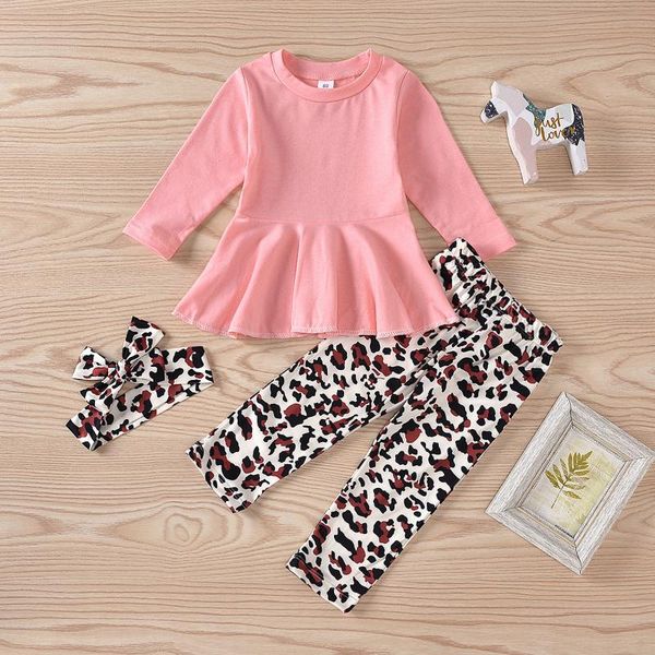 clothing sets 3pcs toddler baby girls solid ruffle t-shirt +leopard print pants +headbands autumn kids outfits girl clothes, White
clothing sets 3pcs toddler baby girls solid ruffle t-shirt +leopard print pants +headbands autumn kids outfits girl clothes, White