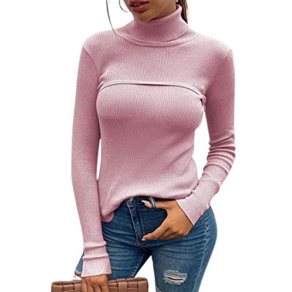women's sweaters women sweater solid color skin-friendly ribbed polyester winter turtleneck slim base for daily wear, White;black
women's sweaters women sweater solid color skin-friendly ribbed polyester winter turtleneck slim base for daily wear, White;black