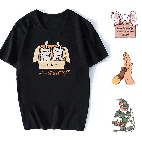 men's t-shirts funny cat series men t-shirt casual vintage100% cotton short sleeve cartoon o-neck, White;black
men's t-shirts funny cat series men t-shirt casual vintage100% cotton short sleeve cartoon o-neck, White;black