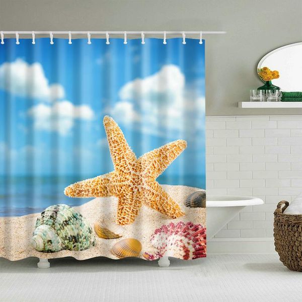 starfish and blue sky shower curtain set with 12 hooks natural plants bathroom decoration washable polyester fabric curtains
starfish and blue sky shower curtain set with 12 hooks natural plants bathroom decoration washable polyester fabric curtains