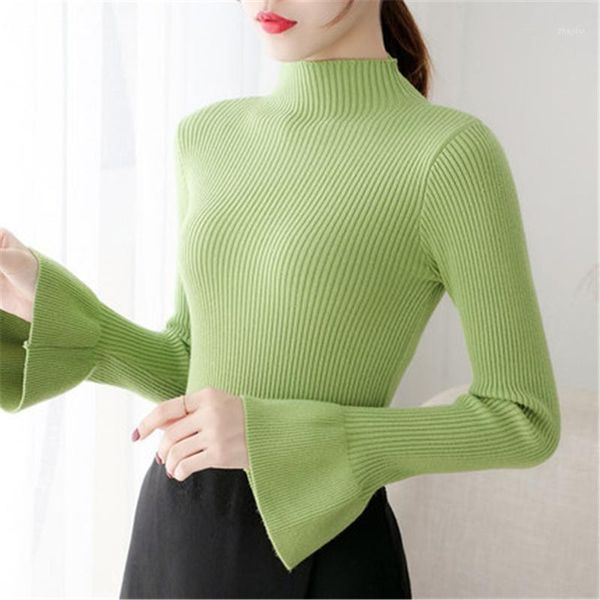 women's sweaters autumn winter turtleneck sweater women fashion flare sleeve solid knit pullover slim jumper female, White;black
women's sweaters autumn winter turtleneck sweater women fashion flare sleeve solid knit pullover slim jumper female, White;black