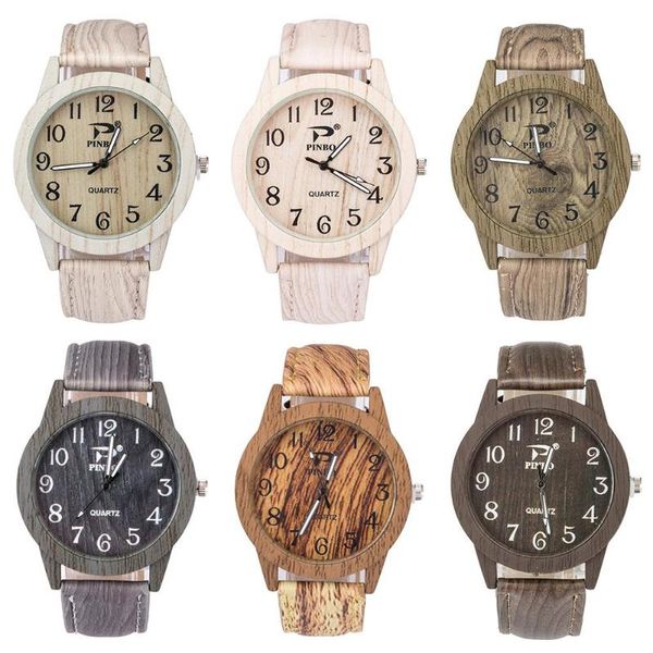 wristwatches wonderful vintage men wood grain round dial faux leather band quartz wrist watch gift, Slivery;brown
wristwatches wonderful vintage men wood grain round dial faux leather band quartz wrist watch gift, Slivery;brown