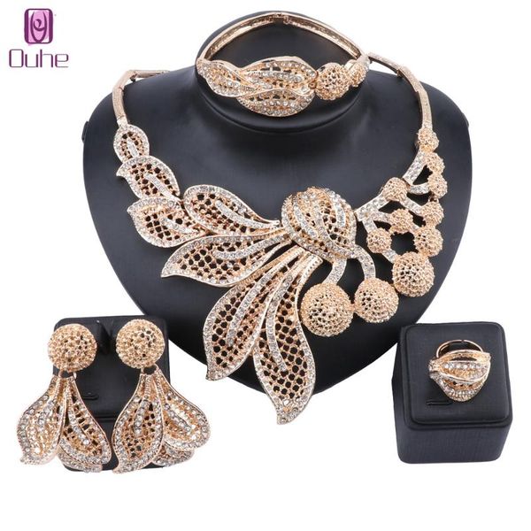 wedding jewelry sets fashion african dubai gold nigerian crystal necklace bangle ring earrings women italian bridal accessories set, Slivery;golden
wedding jewelry sets fashion african dubai gold nigerian crystal necklace bangle ring earrings women italian bridal accessories set, Slivery;golden