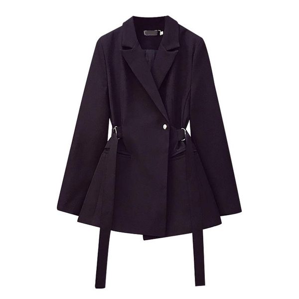 women's suits & blazers xfpv 2021 autumn spring fashion casual lace up turn down collar solid long sleeve songle botton balzer sm542, White;black
women's suits & blazers xfpv 2021 autumn spring fashion casual lace up turn down collar solid long sleeve songle botton balzer sm542, White;black