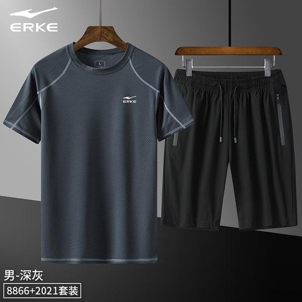 gym clothing hongxing erke real ice silk short sleeve suit men's summer quick drying running loose casual sportswear two-piece set thin, White;black
gym clothing hongxing erke real ice silk short sleeve suit men's summer quick drying running loose casual sportswear two-piece set thin, White;black