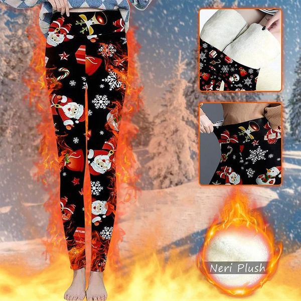 women's pants & capris womens christmas print thickened lambswool high waist stretch cashmere warm winter women leggings velvet legging, Black;white
women's pants & capris womens christmas print thickened lambswool high waist stretch cashmere warm winter women leggings velvet legging, Black;white