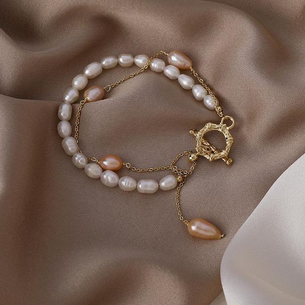 charm bracelets lovoacc elegant double-layer natural freshwater pearl bracelet gold color ot toggle clasp for women jewelry 2021, Golden;silver
charm bracelets lovoacc elegant double-layer natural freshwater pearl bracelet gold color ot toggle clasp for women jewelry 2021, Golden;silver