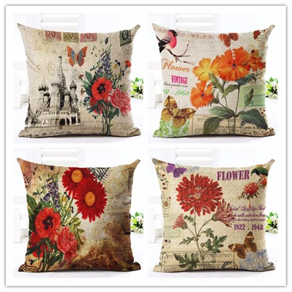 vintage style colorful flower oil painting throw pillow case linen cotton cushion cover creative decoration for sofa car covers cushion/deco
vintage style colorful flower oil painting throw pillow case linen cotton cushion cover creative decoration for sofa car covers cushion/deco