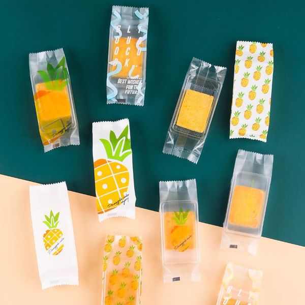 gift wrap 100pcs pineapple printing clear bags for small snack cookie sweets transparent plastic blister package machine sealing
gift wrap 100pcs pineapple printing clear bags for small snack cookie sweets transparent plastic blister package machine sealing