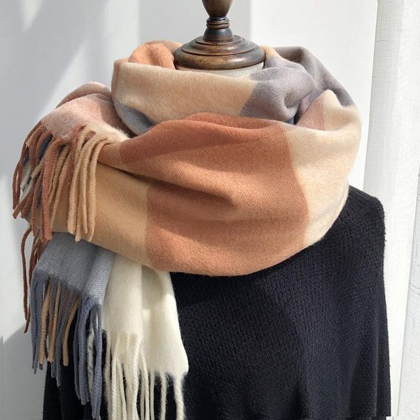 scarves pure wool scarf women winter korean version the classic british plaid men long warm shawl dual-use, Blue;gray
scarves pure wool scarf women winter korean version the classic british plaid men long warm shawl dual-use, Blue;gray