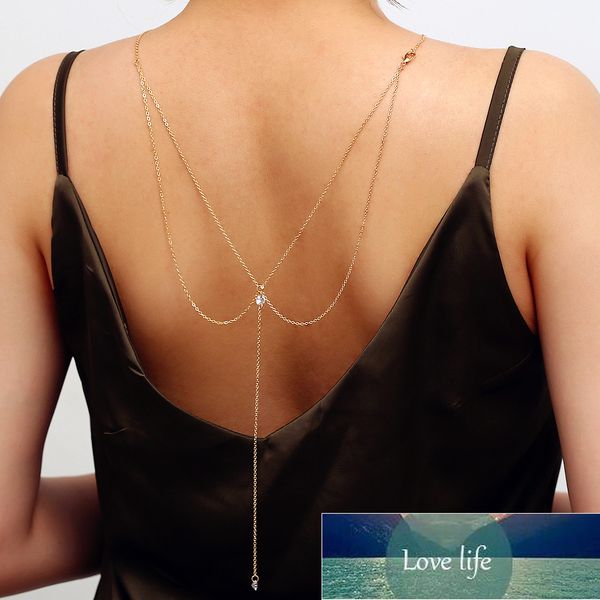 sale women long necklace body chain bare back gold gold crystal pendant chain necklace backdrop beach body jewelry factory price expert desi, Silver
sale women long necklace body chain bare back gold gold crystal pendant chain necklace backdrop beach body jewelry factory price expert desi, Silver